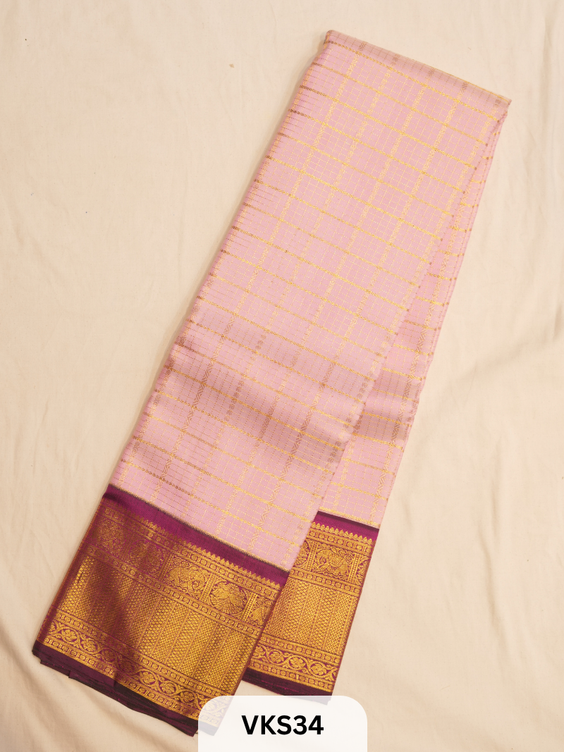 KANCHIPURAM KATTAM SAREE