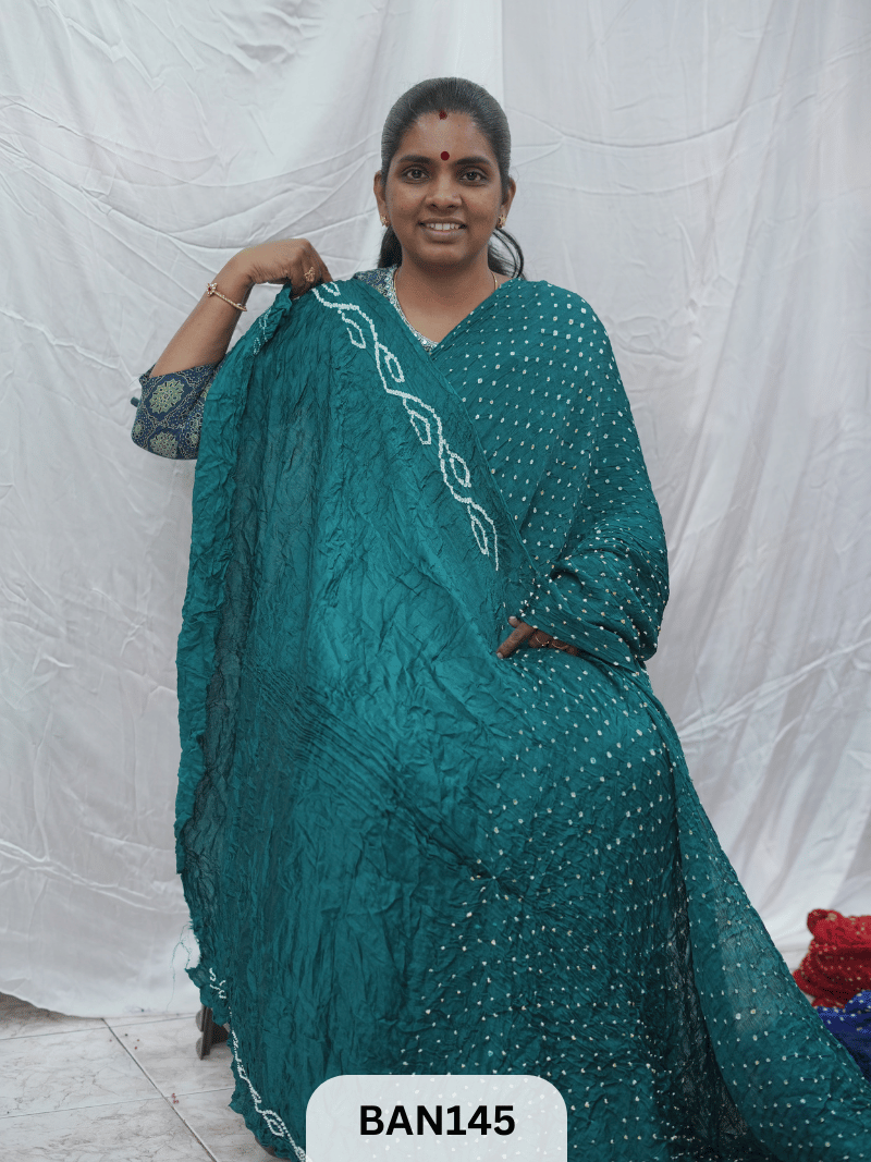 100% VEGAN SILK WITH LAGDI PATTA SAREE