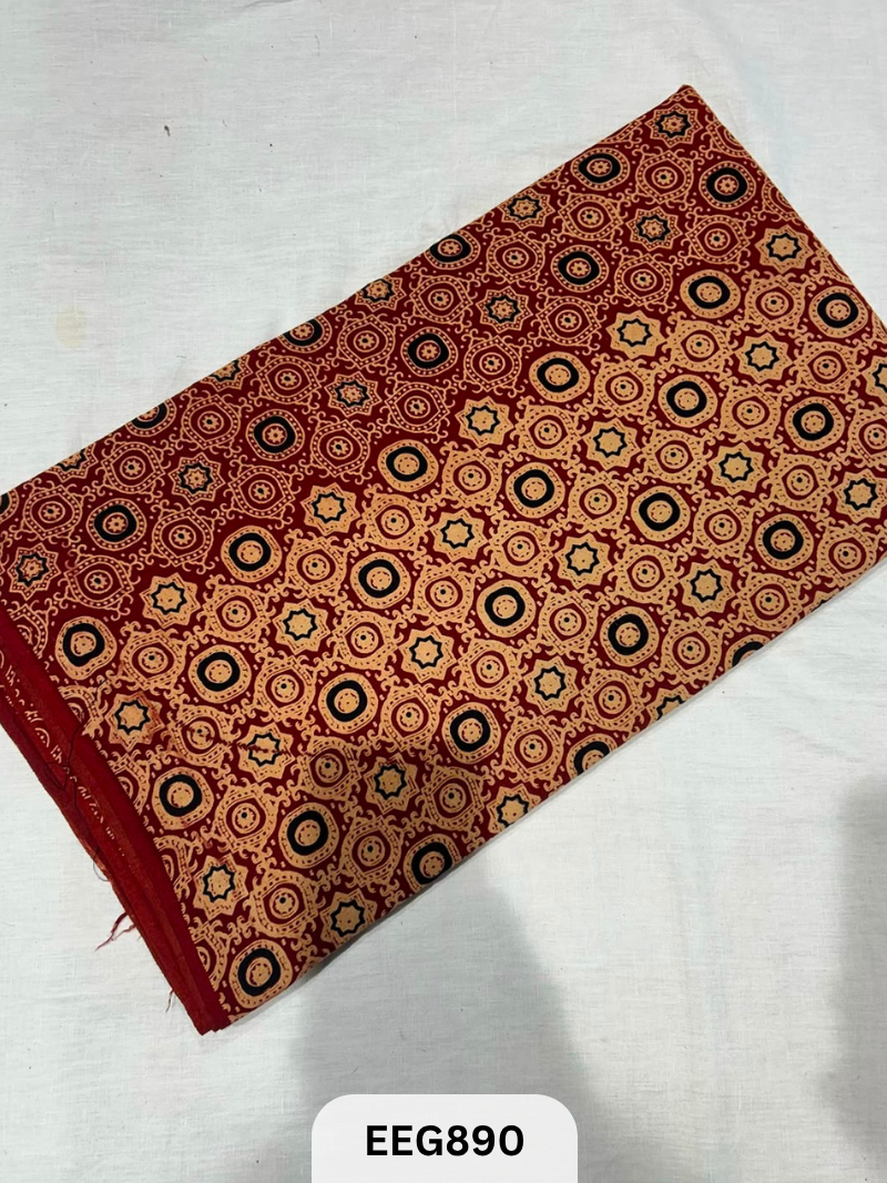 COTTON AJRAKH FABRIC-1MTR