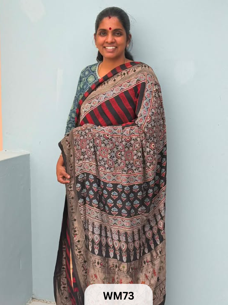 MODAL WITH PAITHANI SAREE