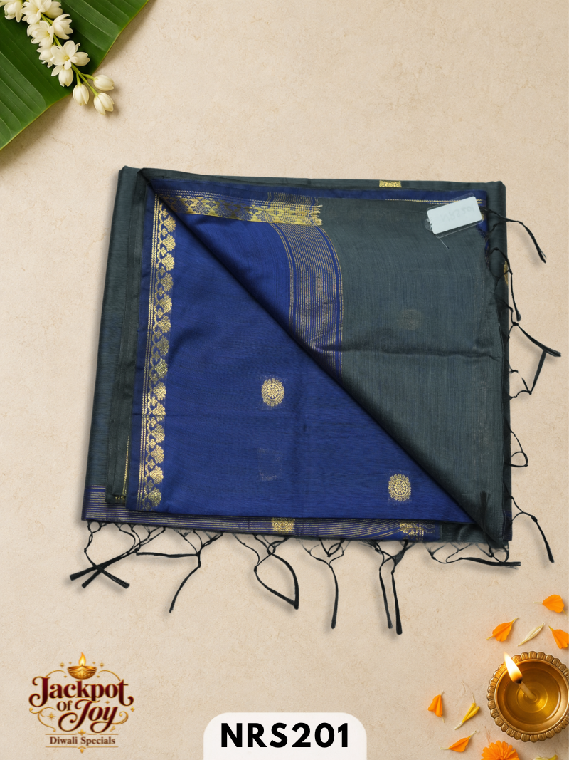 chanderi inspired maheswari saree
