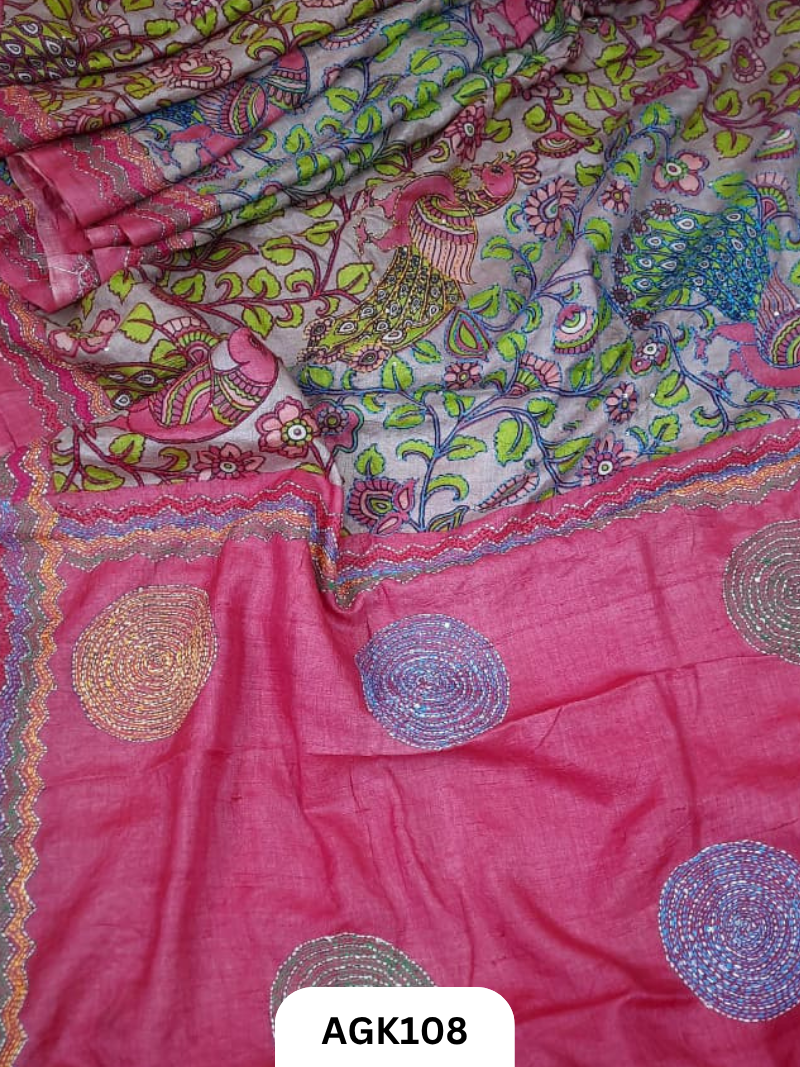 KALAMKARI HAND BLOCK PRINT SAREE