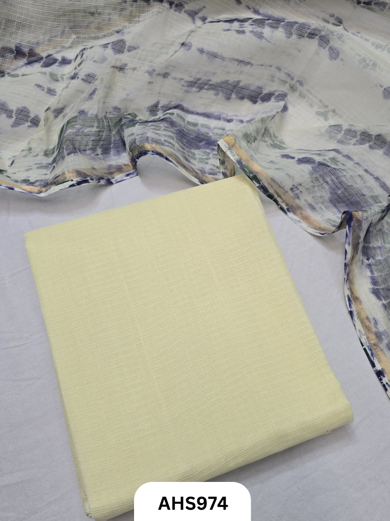 Pure Kota Cotton Shibori Print Dress Material Top & Dupatta 2.5mtr