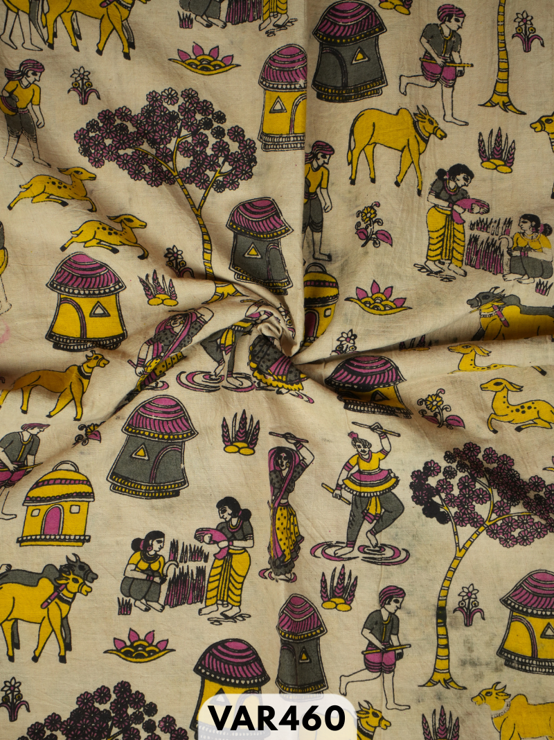 KALAMKARI FABRICS-1 MTR