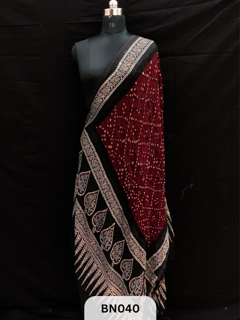 AJRAKH BANDHANI STAR DUPPATA | BORDER