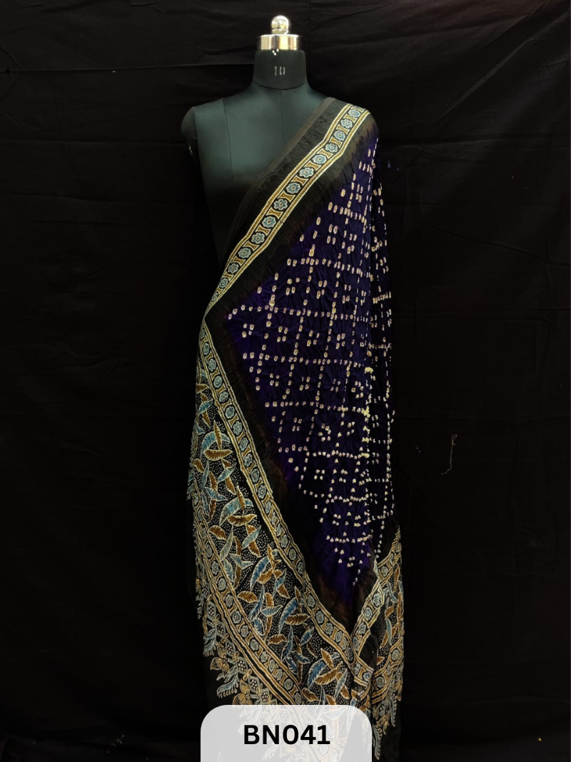 AJRAKH BANDHANI STAR DUPPATA | BORDER