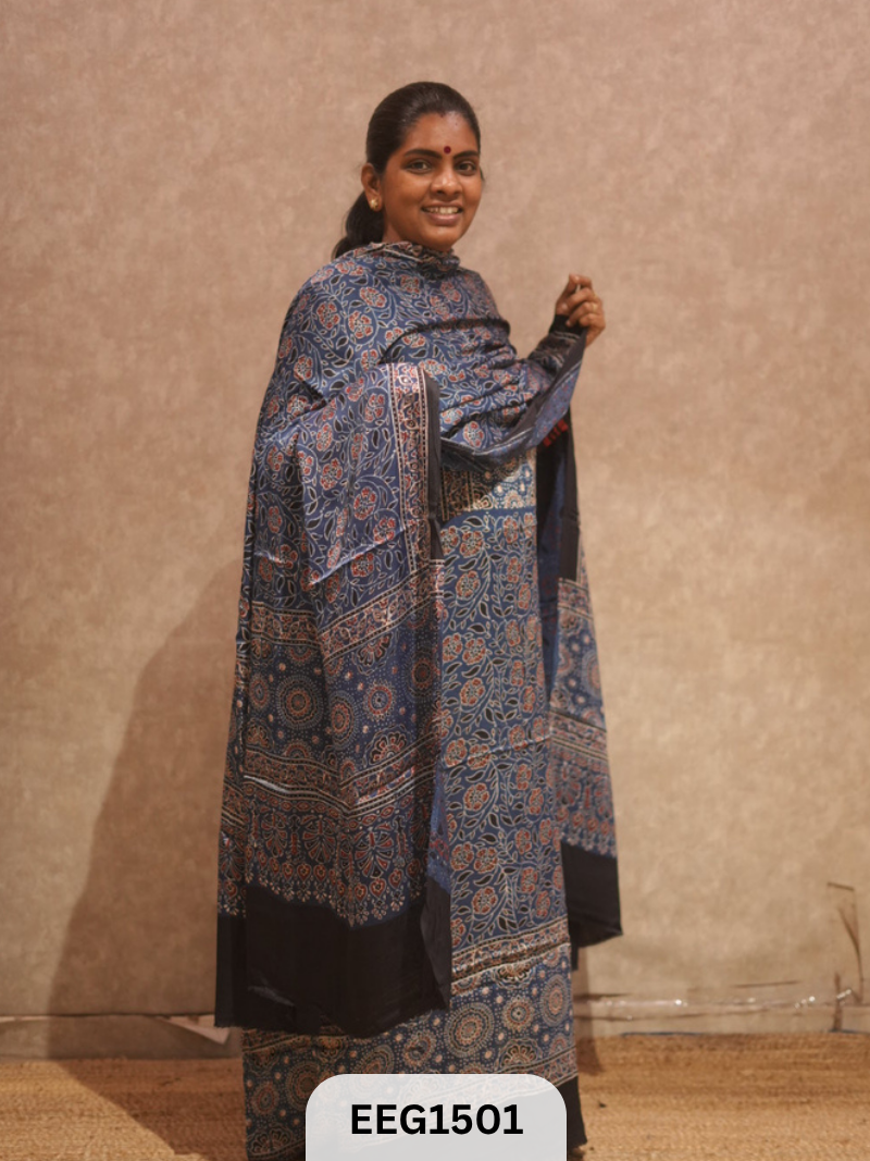 AJRAKH MODAL 2 PCS-UNSTITCHED