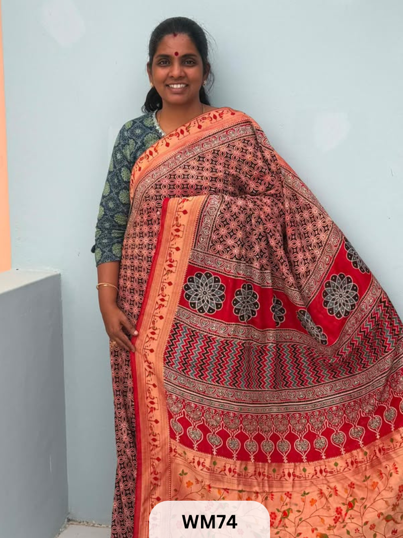 MODAL WITH PAITHANI SAREE
