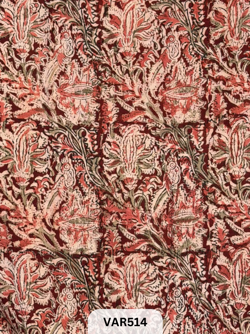 Kalamkari Hand printed - Fabric -1.5mtr