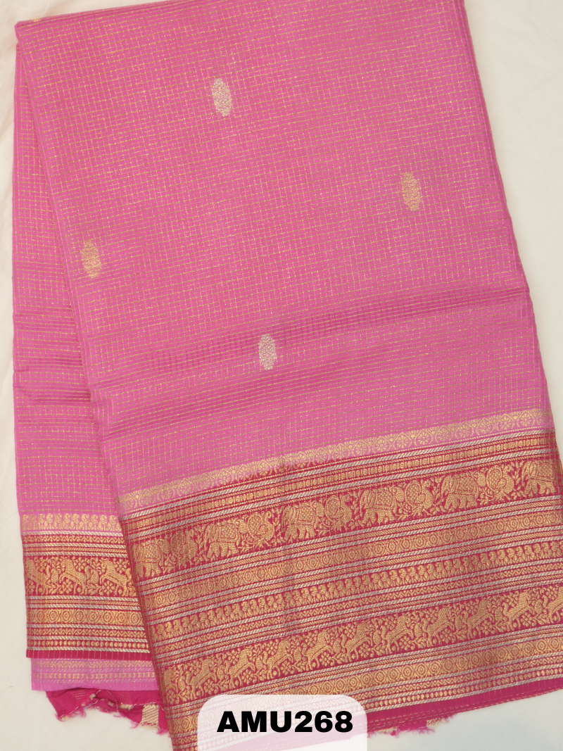 BANARAS RUSSIAN SILK SAREE WITH PRINTED