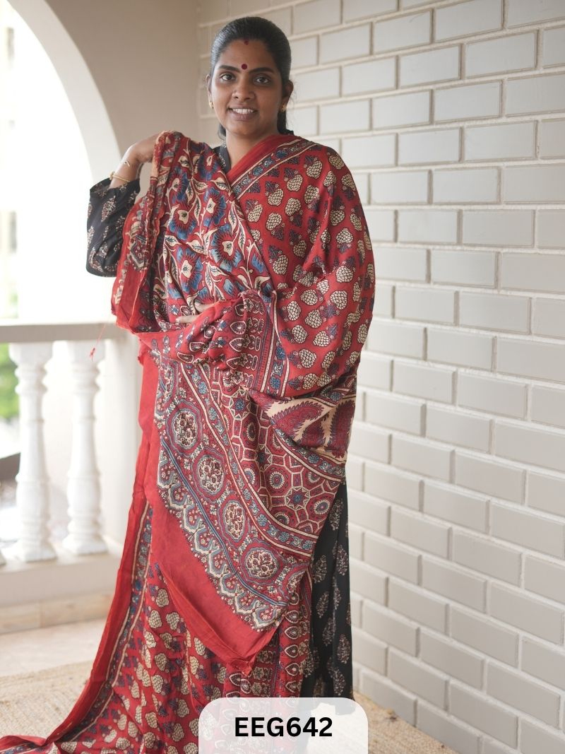AJRAKH MODAL SAREE - JACKPOT