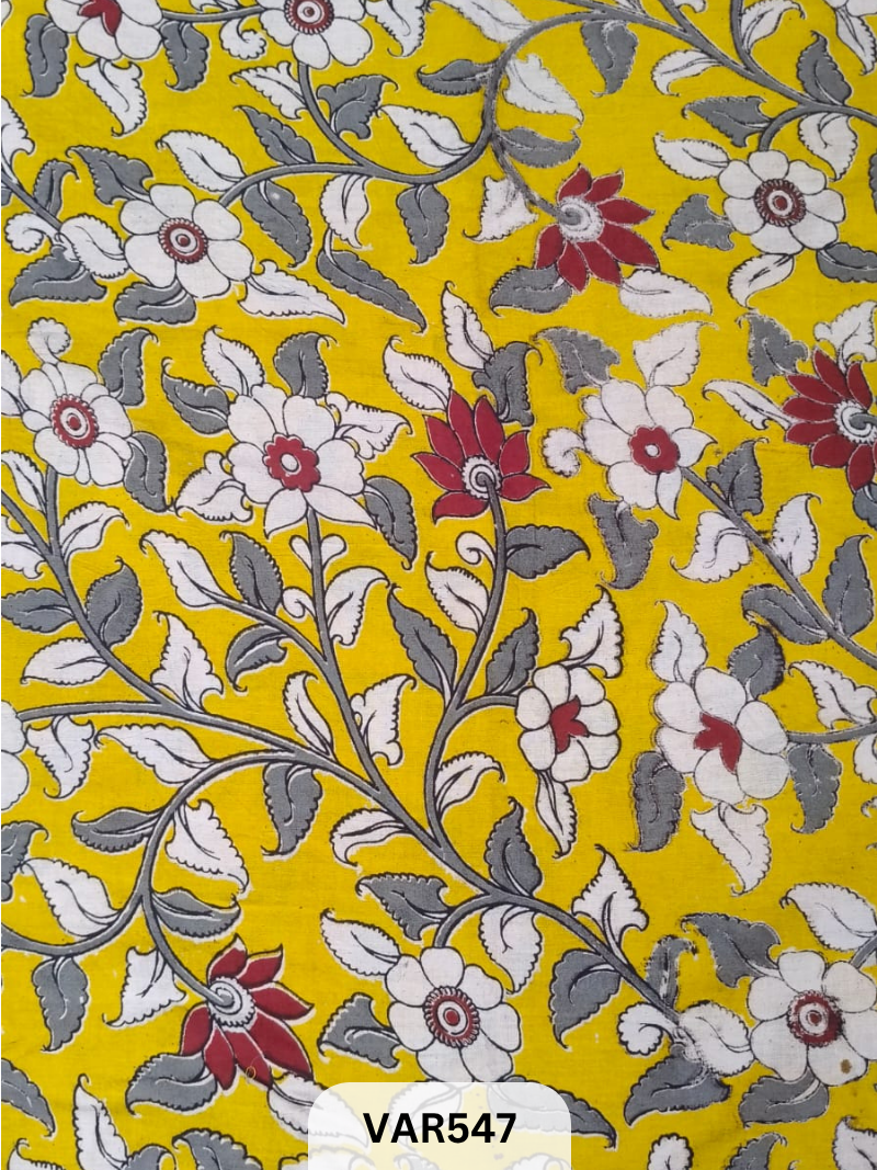 Kalamkari Hand printed - Fabric -2.5mtrs