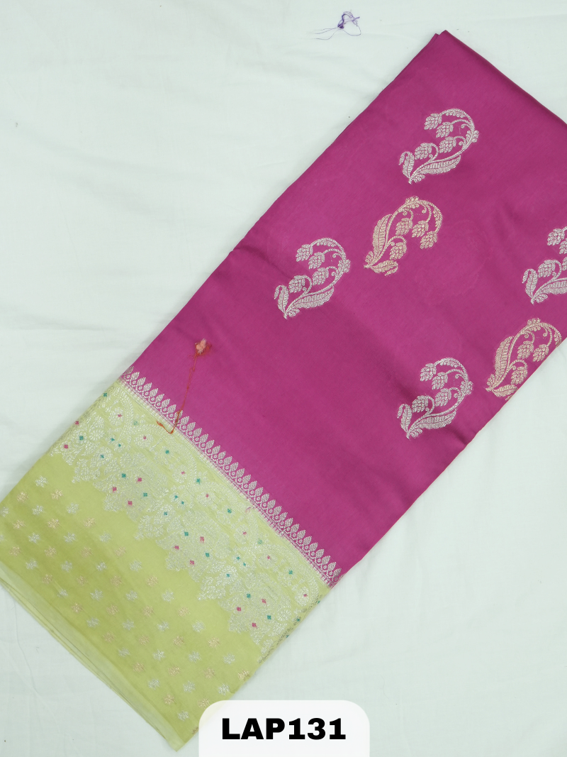 Banaras kora dupion silk saree