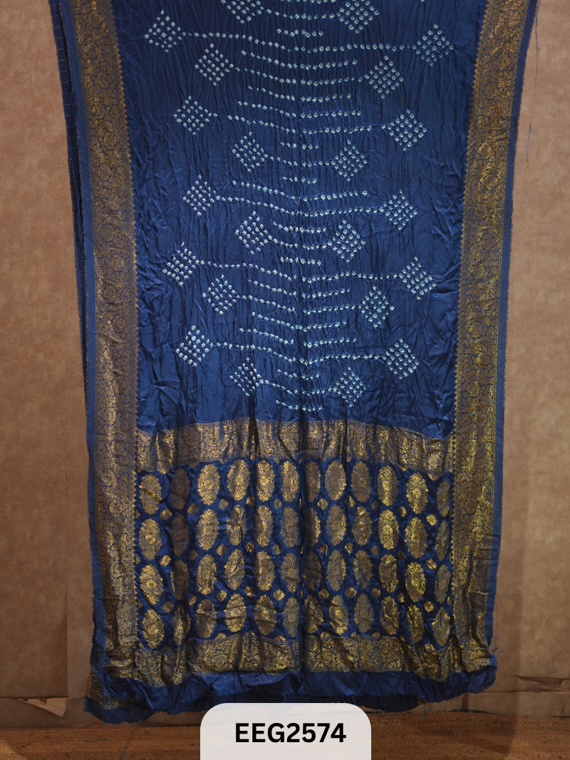 MODAL FUSIOIN SAREE WITH DOLA BORDER - EXCLUSIVE