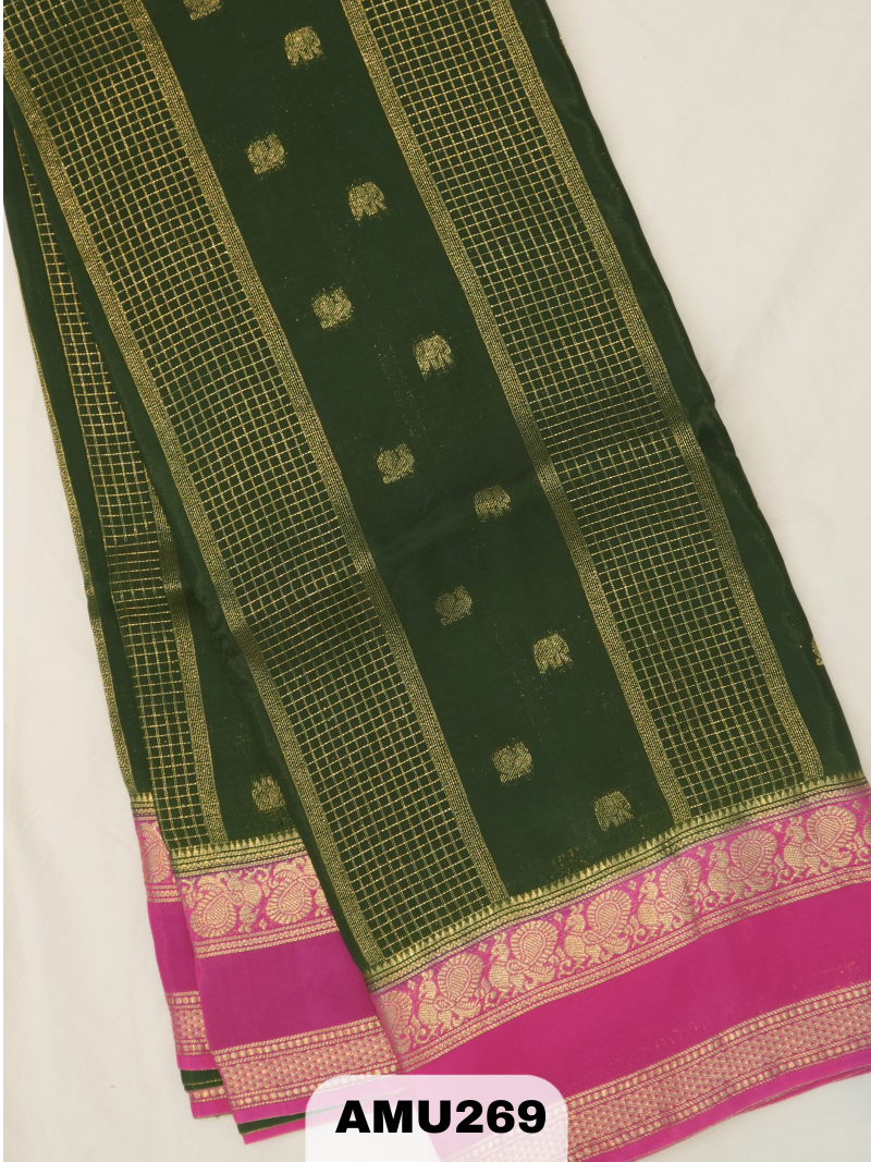 BANARAS RUSSIAN SILK SAREE WITH PRINTED