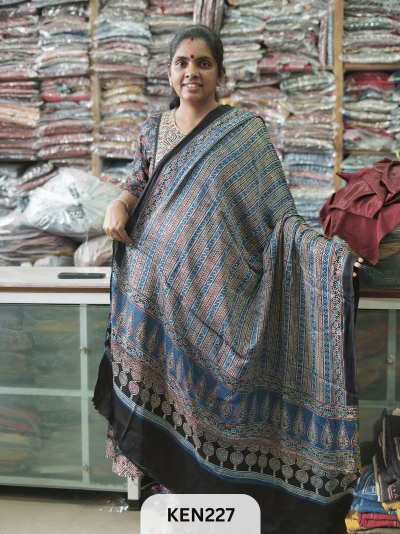 MODAL AJRAKH SCREEN PRINT DUPPATA
