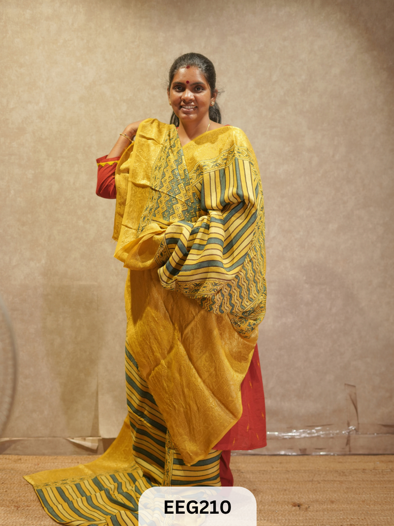 AJRAKH DOLA SILK SAREE