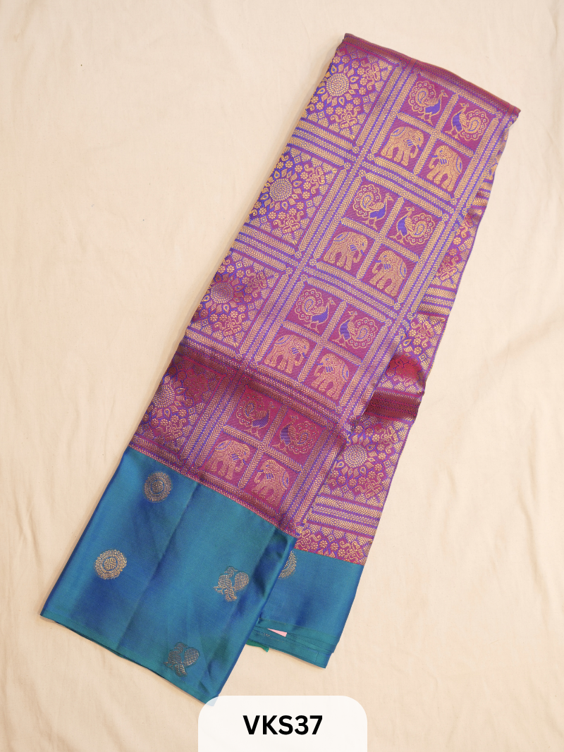KANCHIPURAM KATTAM SAREE