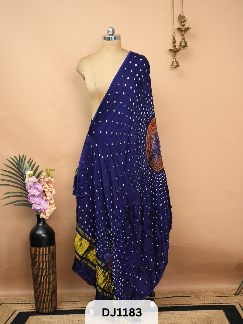 BANDHANI BORDERLESS WITH LAGDI PATTA - DUPATTA