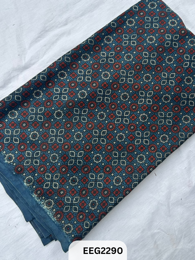 MASHRU AJRAKH FABRIC PRINT-1 MTR
