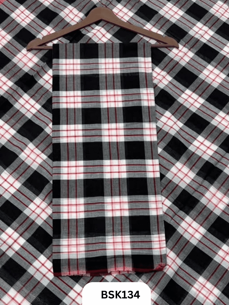 Mul Cotton Checks Top Duppata -2.5Mtr