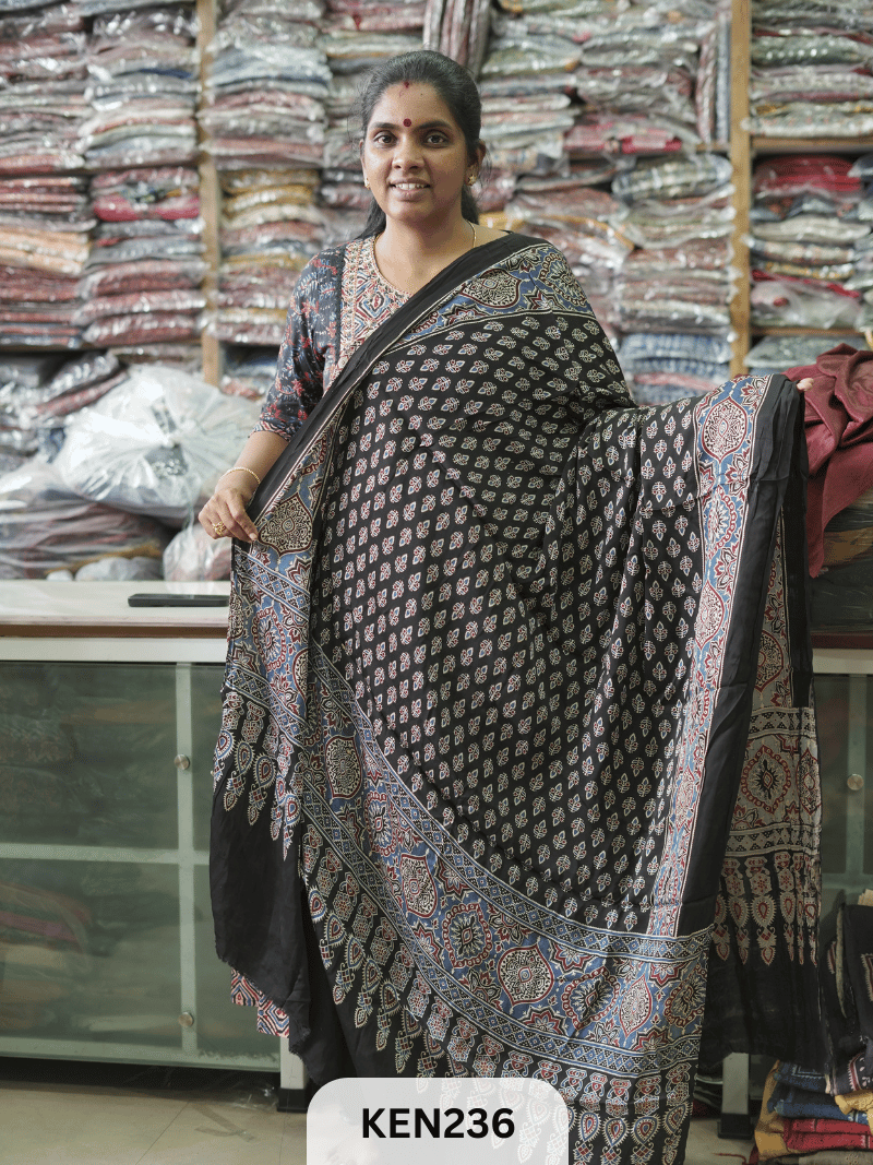MODAL AJRAKH SCREEN PRINT DUPPATA
