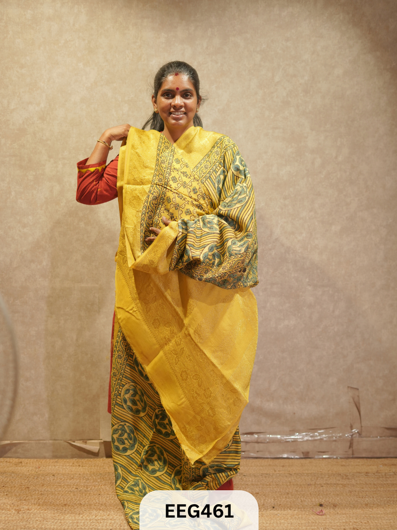 AJRAKH DOLA SILK SAREE