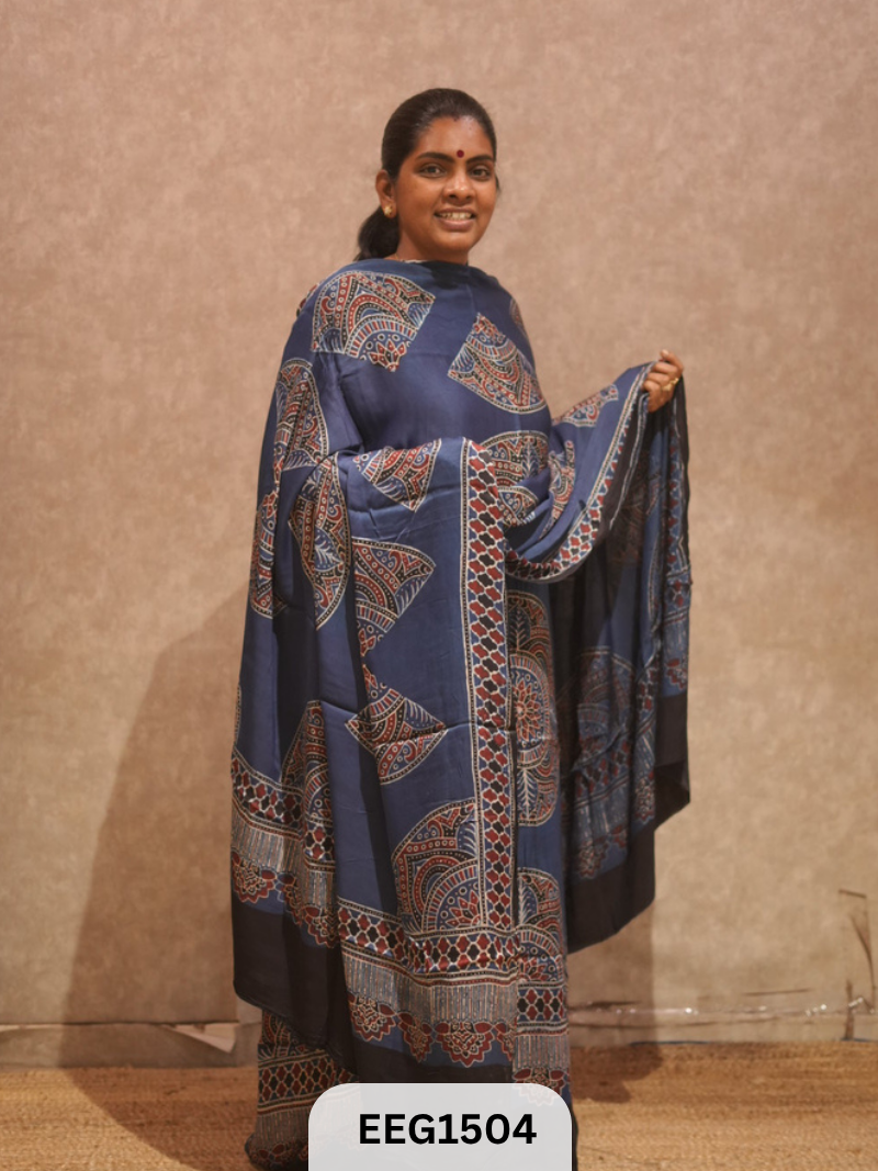 AJRAKH MODAL 2 PCS-UNSTITCHED