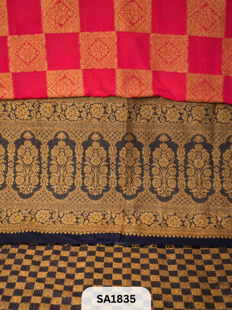 BANARASI MYSORE KHADI GEORGETTE SAREE