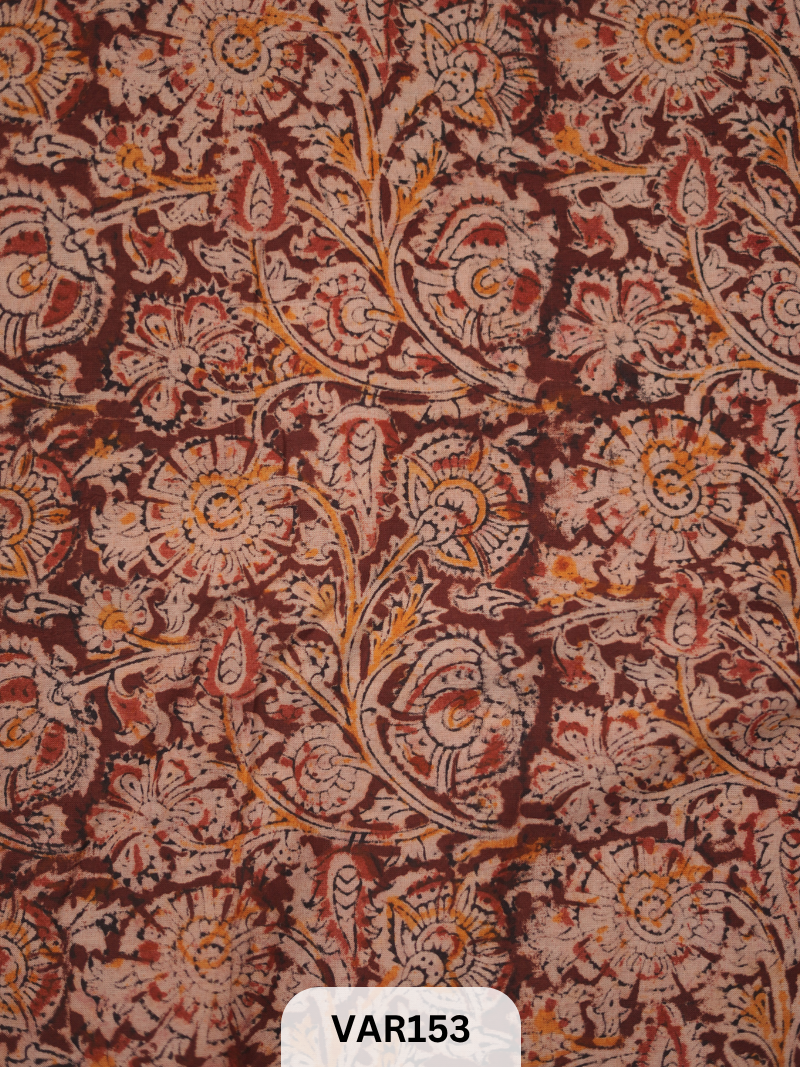 KALAMKARI HANDBLOCK PRINT- FABRIC -1mtr