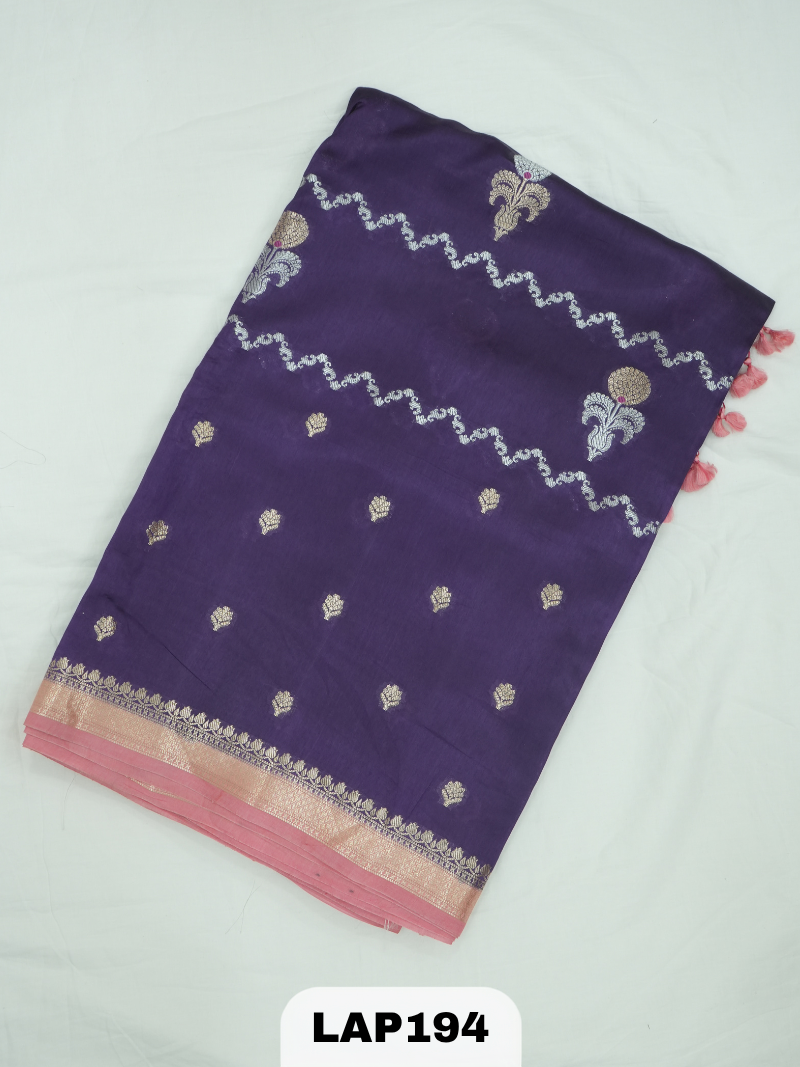 Banaras kora dupion silk saree