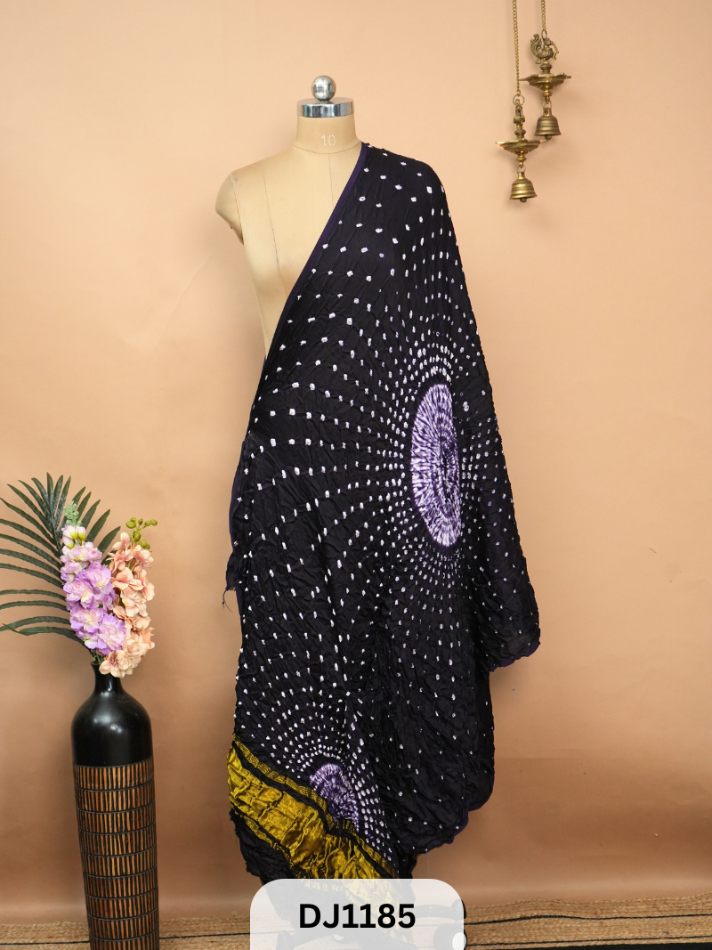 BANDHANI BORDERLESS WITH LAGDI PATTA - DUPATTA