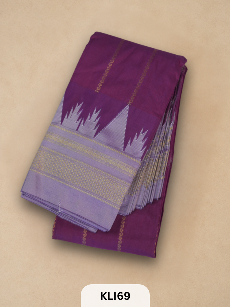 ILKAL TOPI BORDER HANDLOOM SAREE