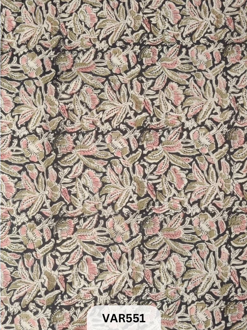 Kalamkari Hand printed - Fabric -2.5mtrs
