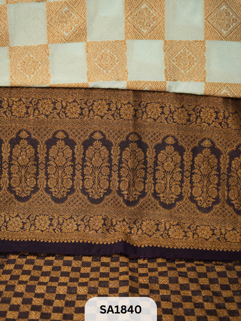 BANARASI MYSORE KHADI GEORGETTE SAREE