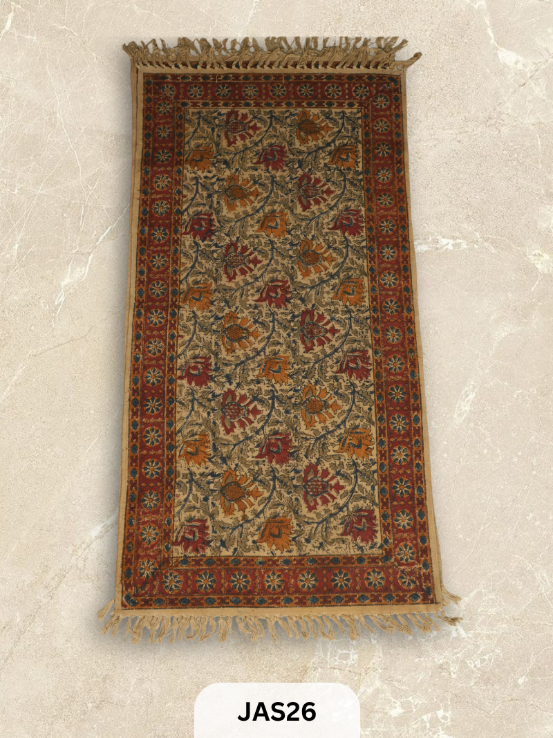 KALAMKARI PRINT FLOOR MAT (2X4 FEET)