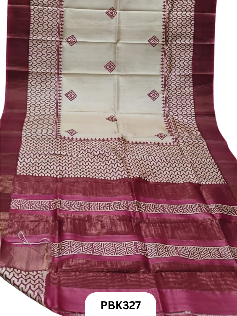 Pure Handloom Tussar Silk Saree