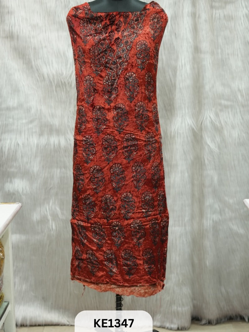 VELVET AJRAKH HANDBLOCKPRINT - 2.5MTR TOP