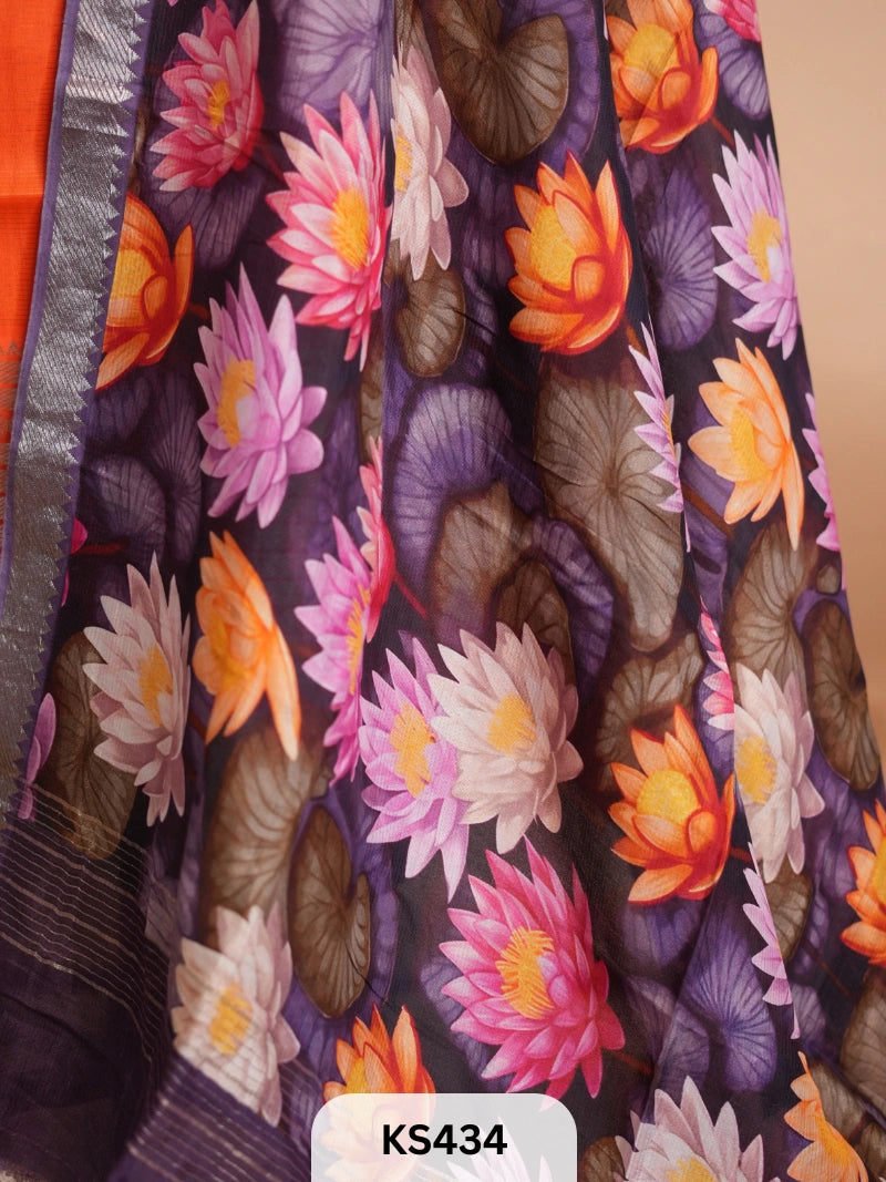 MANGALGIRI PATTU TOP AND DUPPATA - 2 PCS