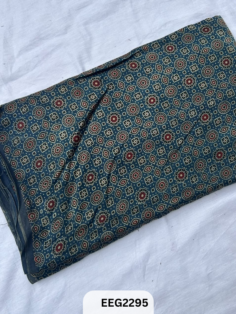 MASHRU AJRAKH FABRIC PRINT-1 MTR