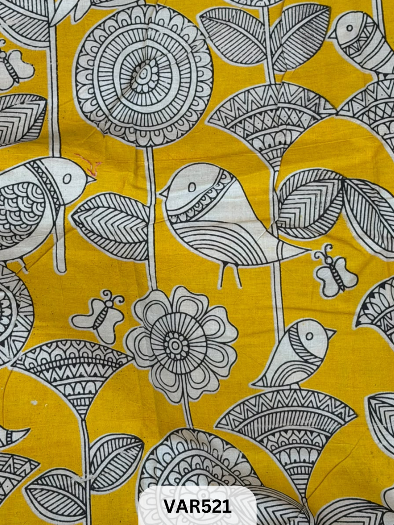Kalamkari Hand printed - Fabric -1.5mtr