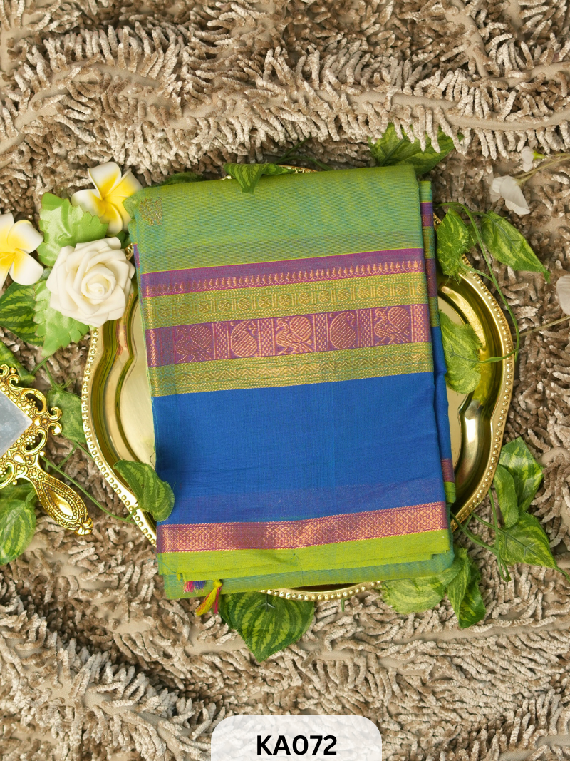 Chettinad Cotton Saree with Peacock Border Saree Story with Shanmuga Priya