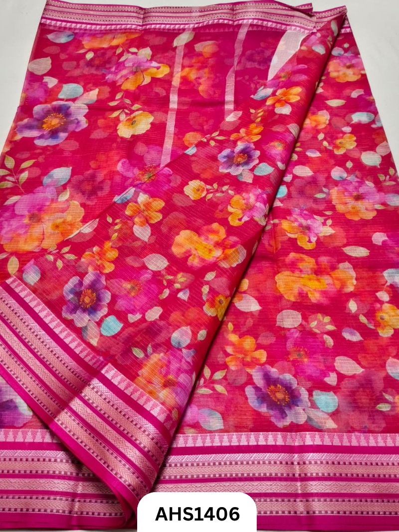 Pure Kota Cotton Digital Print Saree
