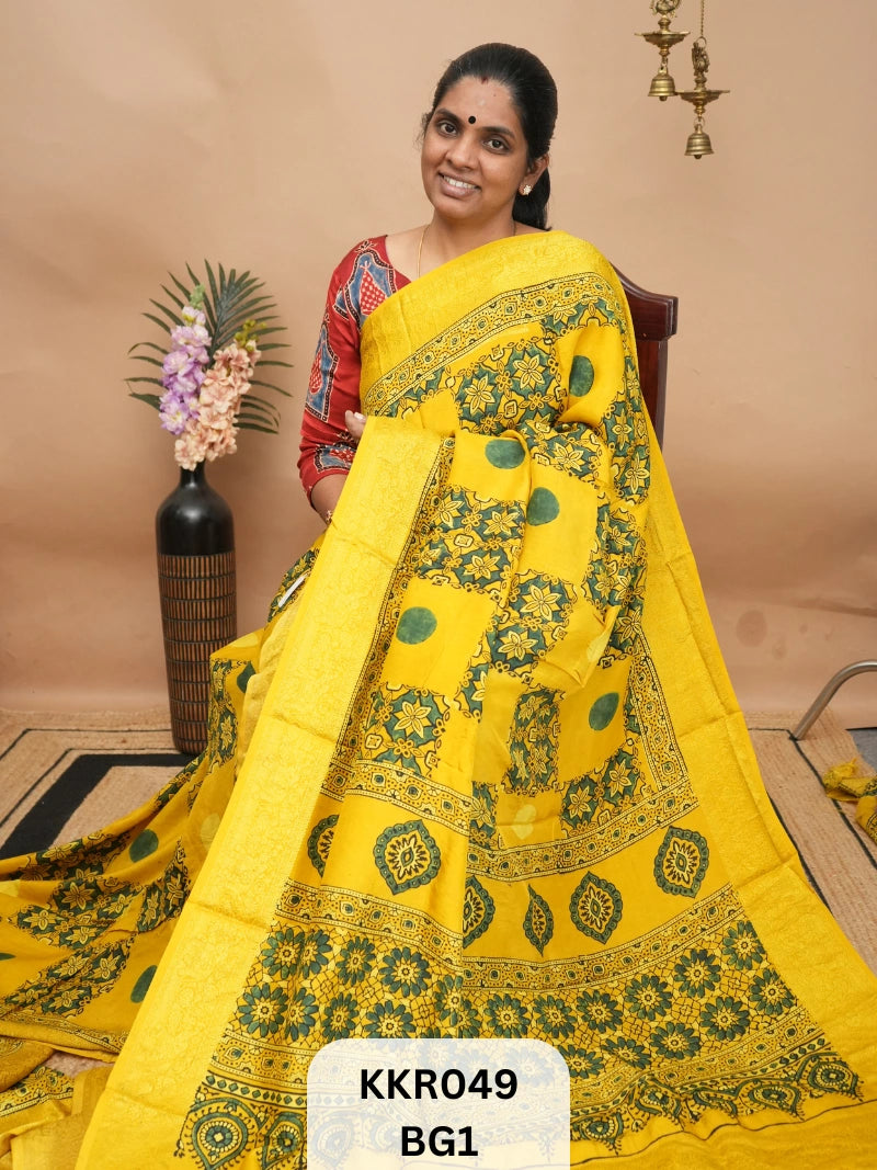 DOLA SILK - AJRAKH HANDBLOCK PRINT