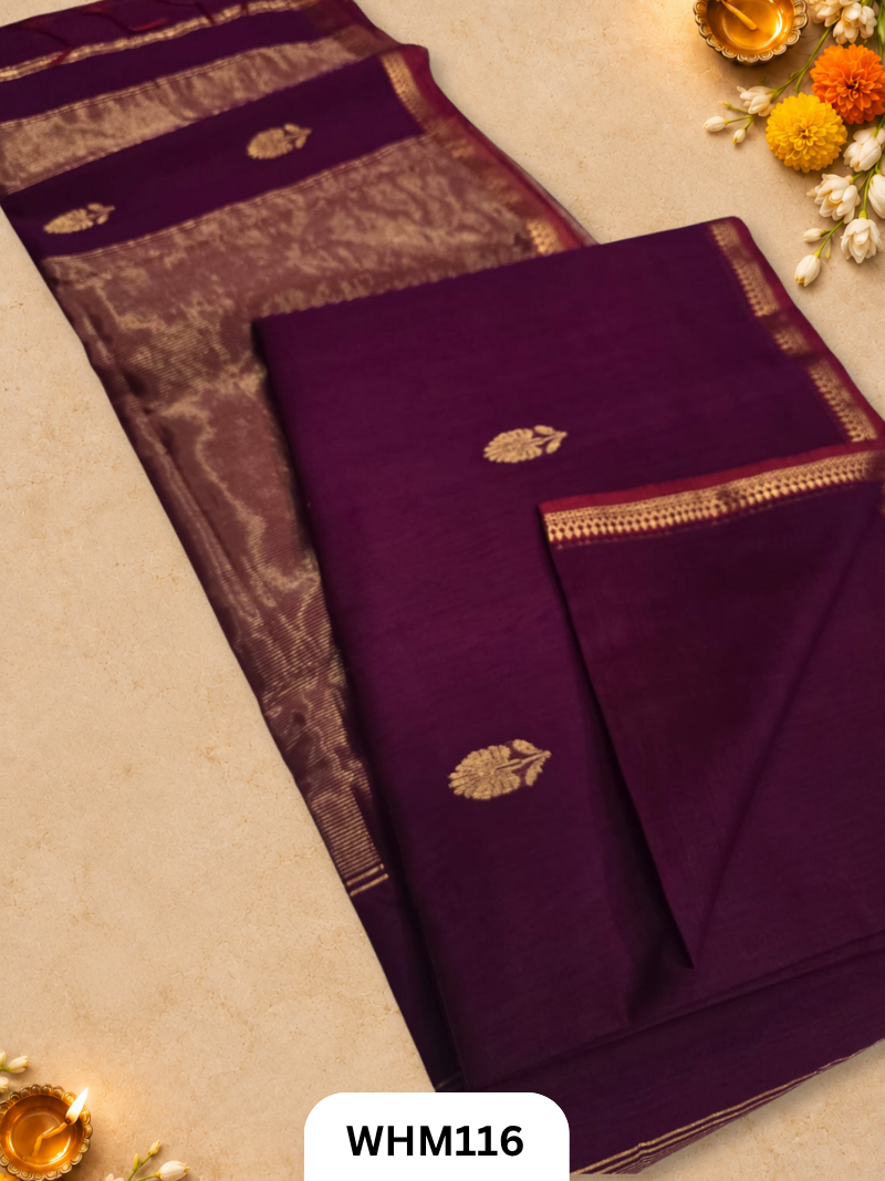 Maheshwari handloom all over buttas saree