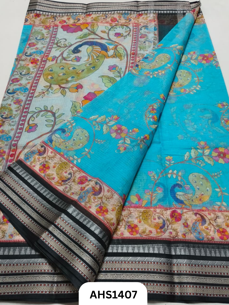 Pure Kota Cotton Digital Print Saree