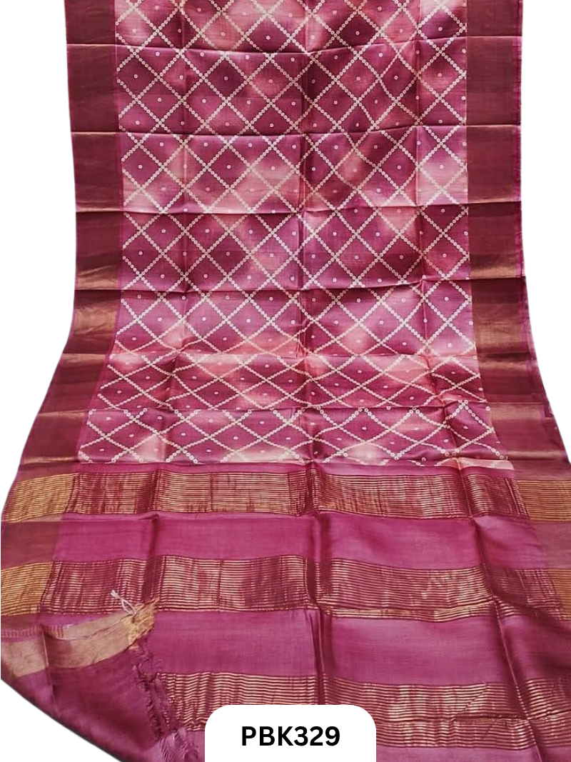 Pure Handloom Tussar Silk Saree