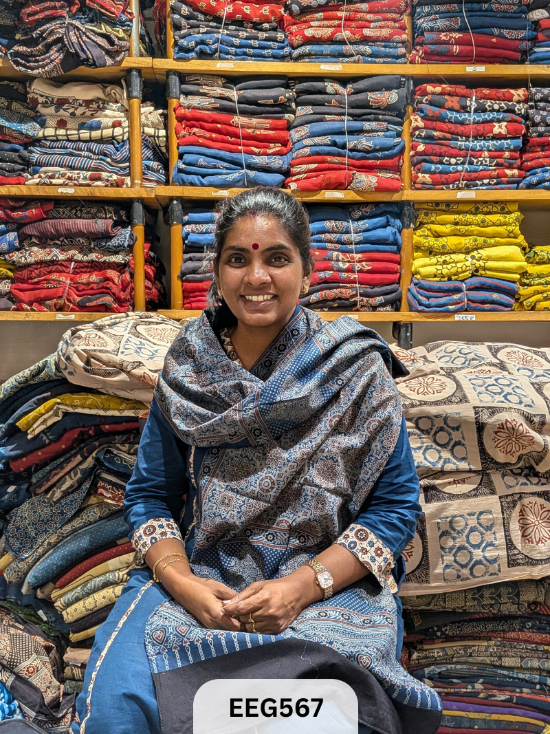 AJRAKH COTTON STOLE
