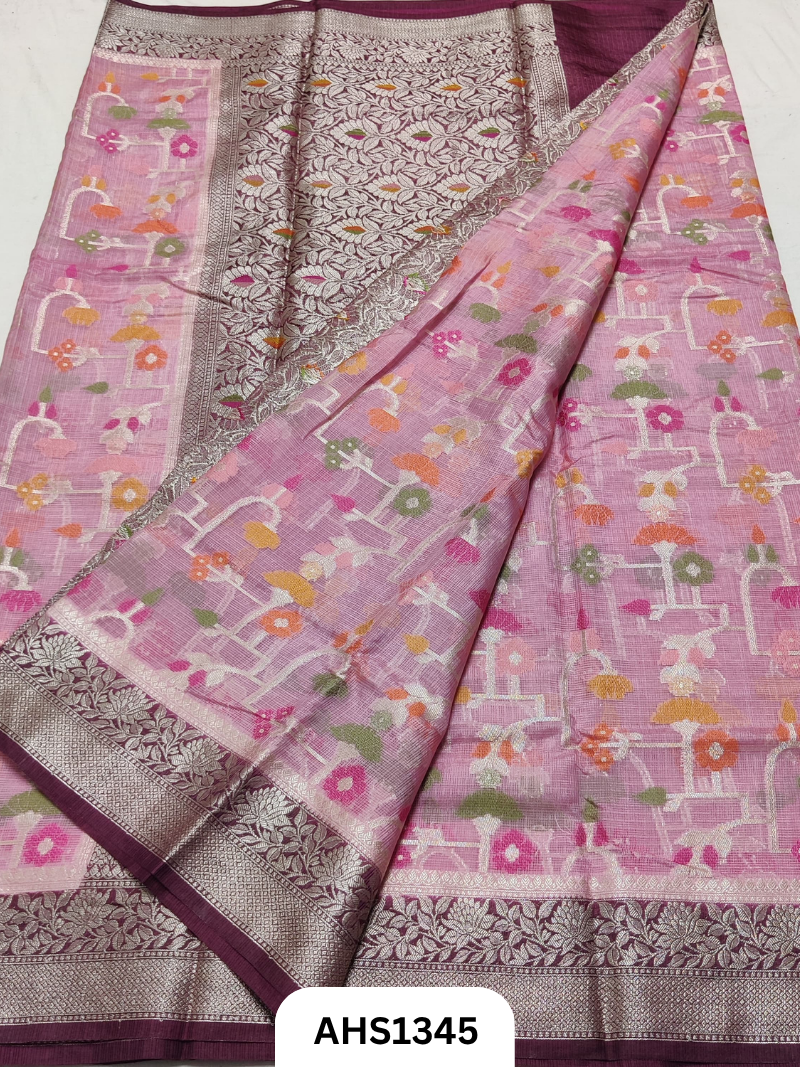 Soft Kota Silk Weaving Saree with Blouse