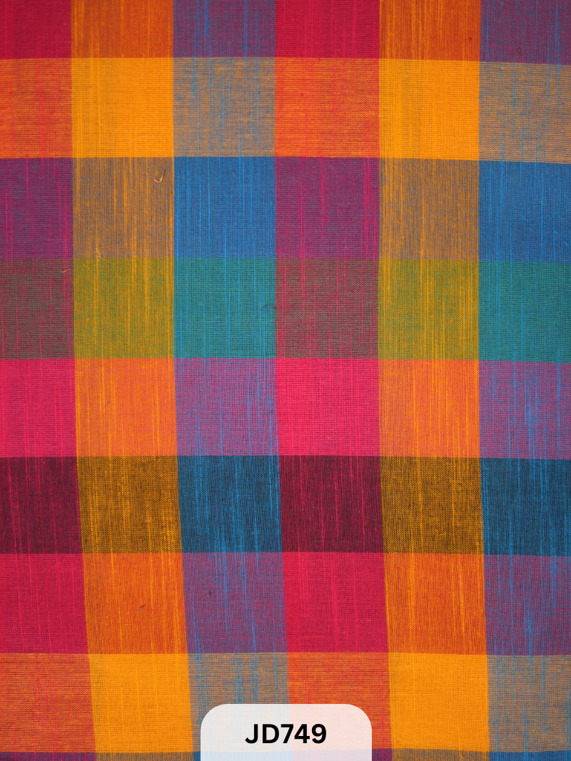 Madras kattam Fabric - 1mtr